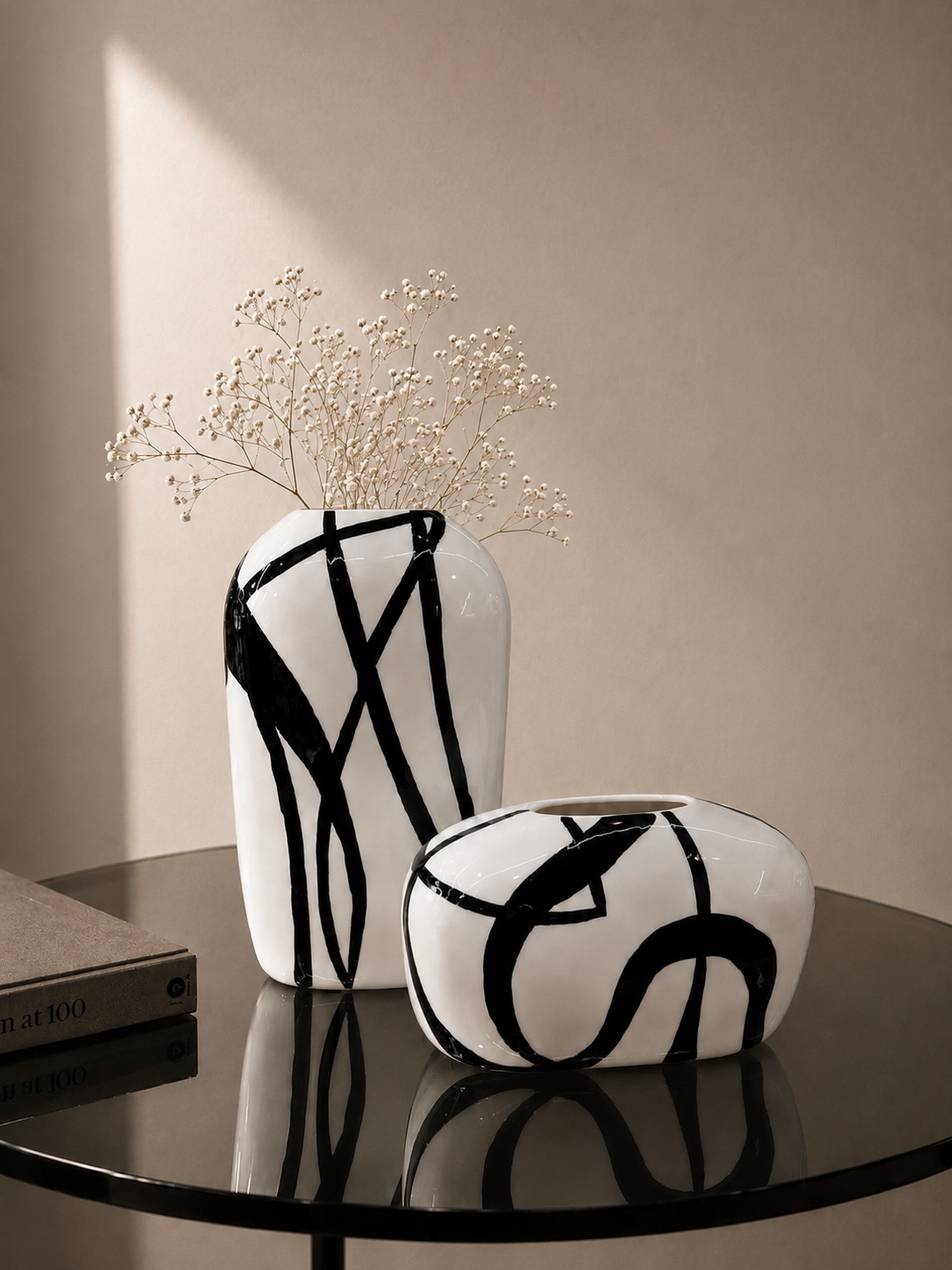 Black & White Art Vase
