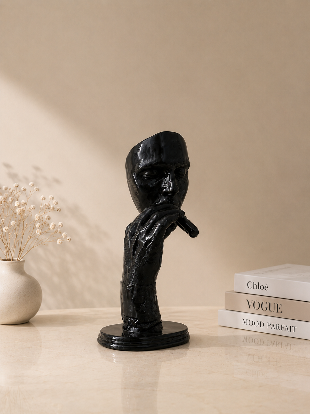Modern Face Sculpture