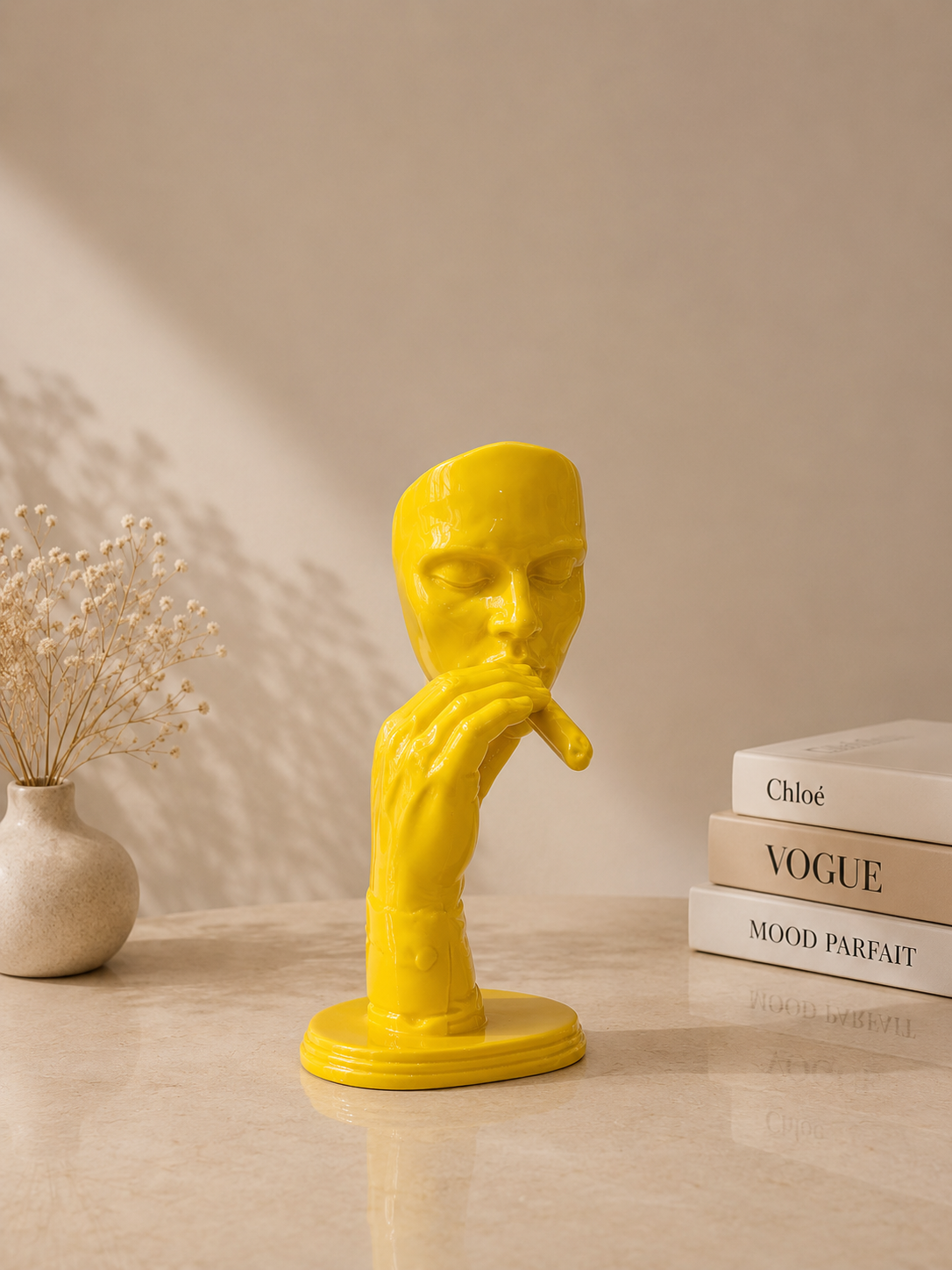 Modern Face Sculpture