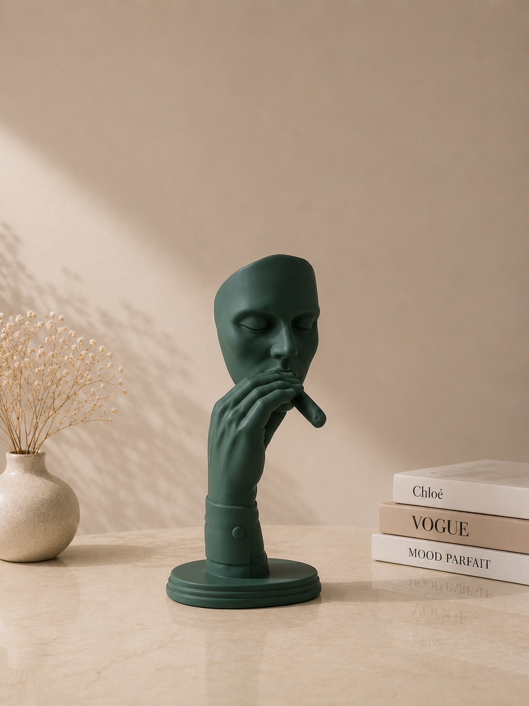 Modern Face Sculpture