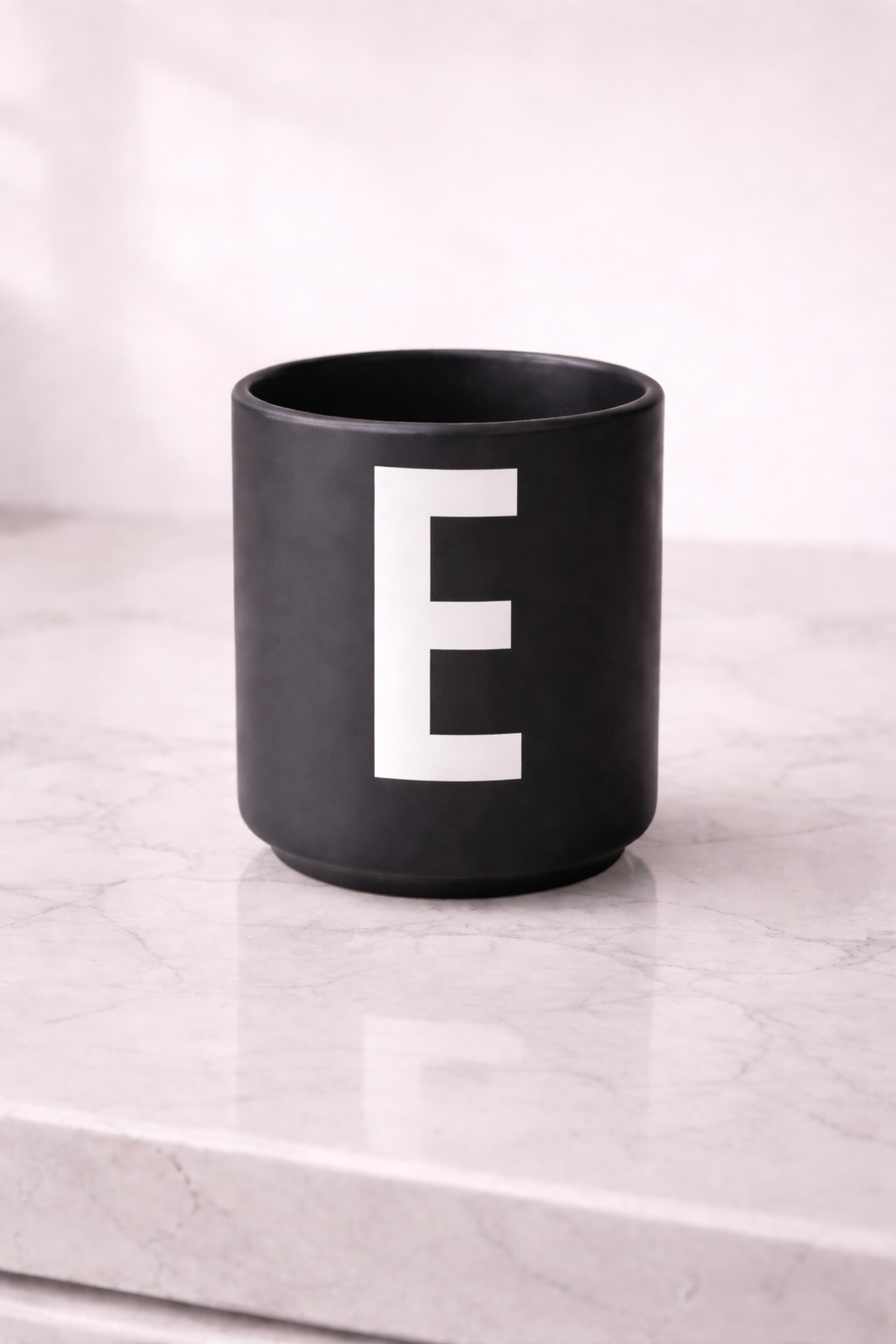 Design Letters Porcelain Cup Black Matte