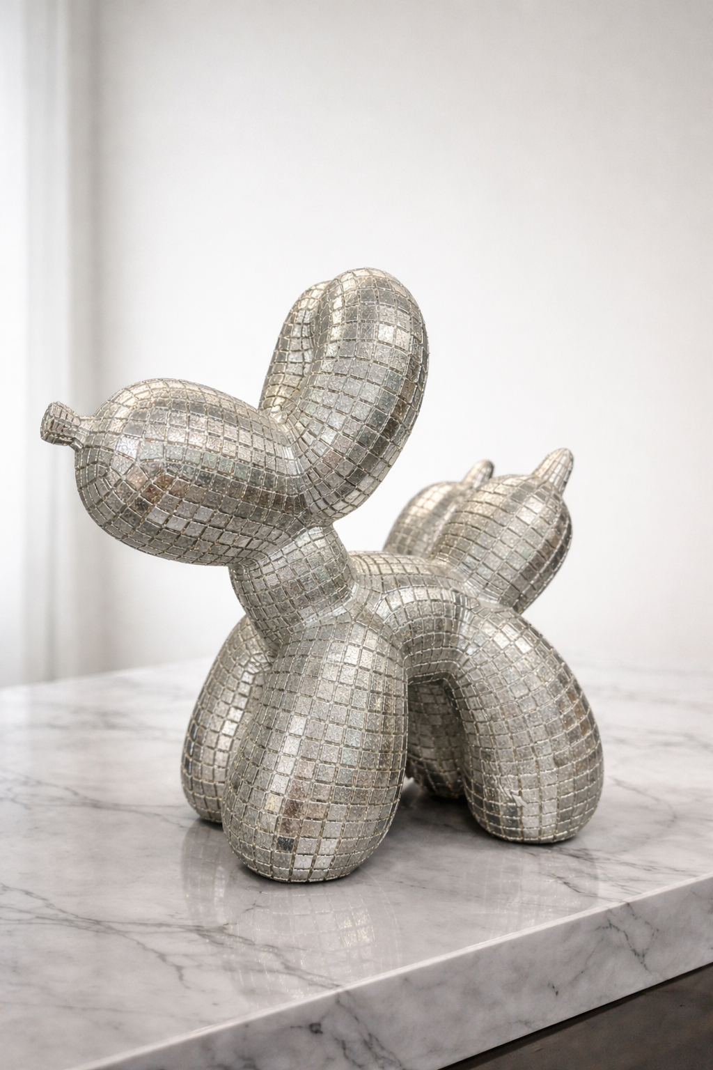 Textured Balloon Dog Sculpture