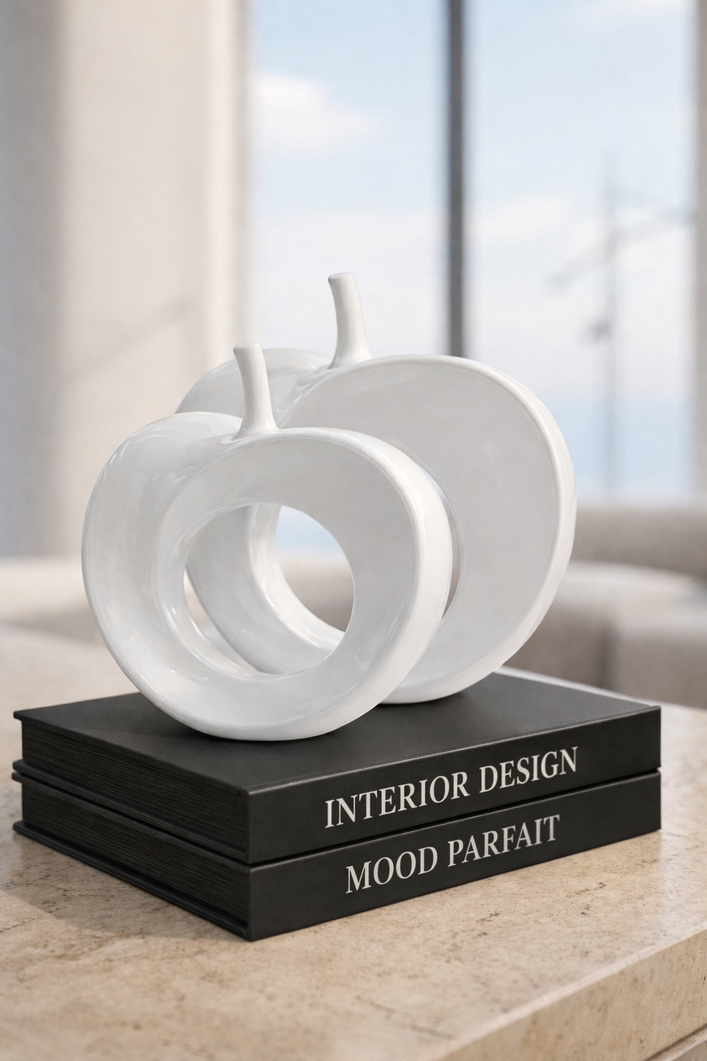 Modern Sculptural Apple