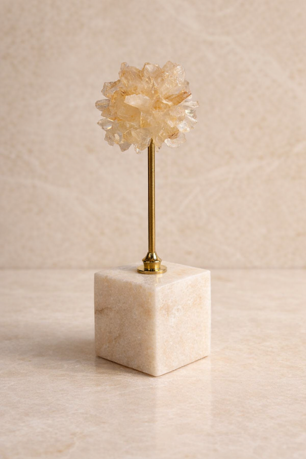 Marble & Crystal Flower