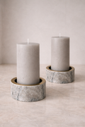Modern Marble Candle Holder with Candle