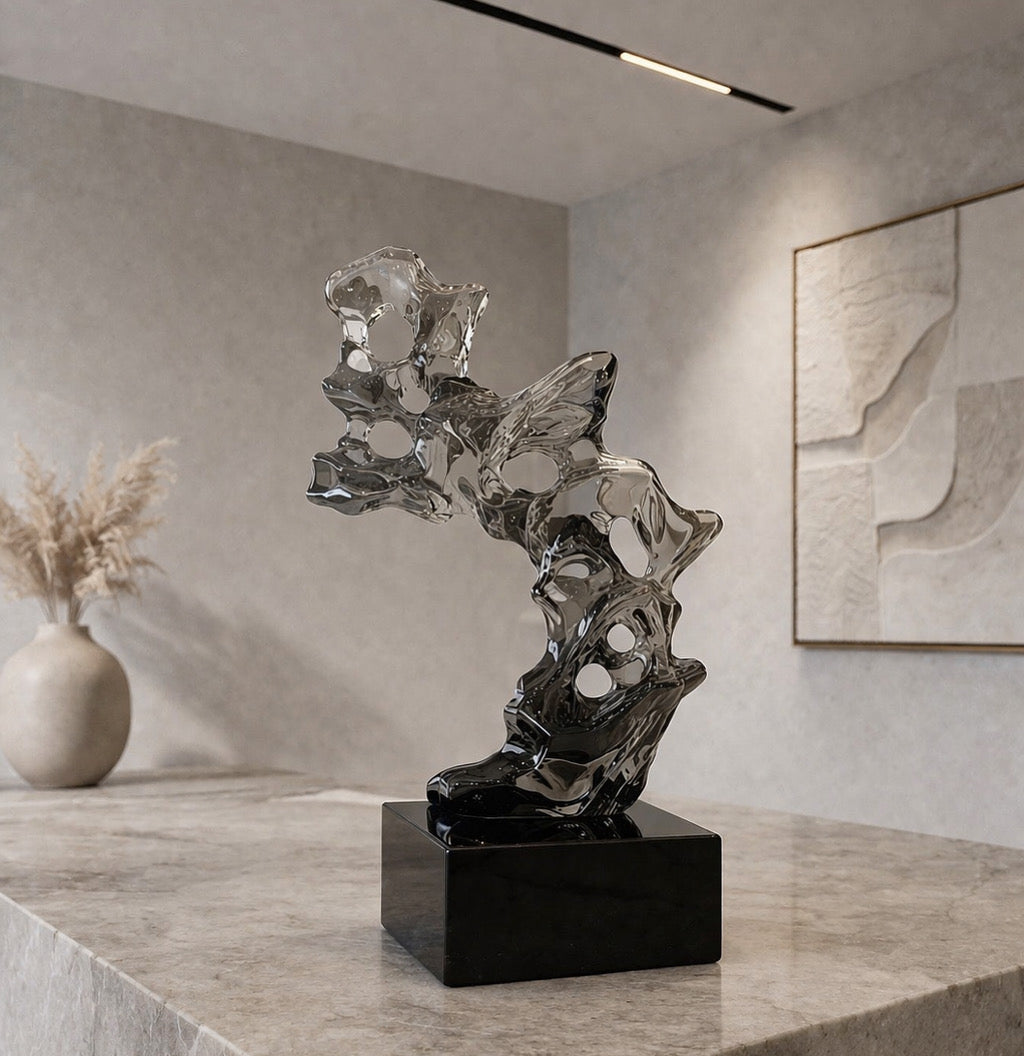 Abstract Glass Sculpture