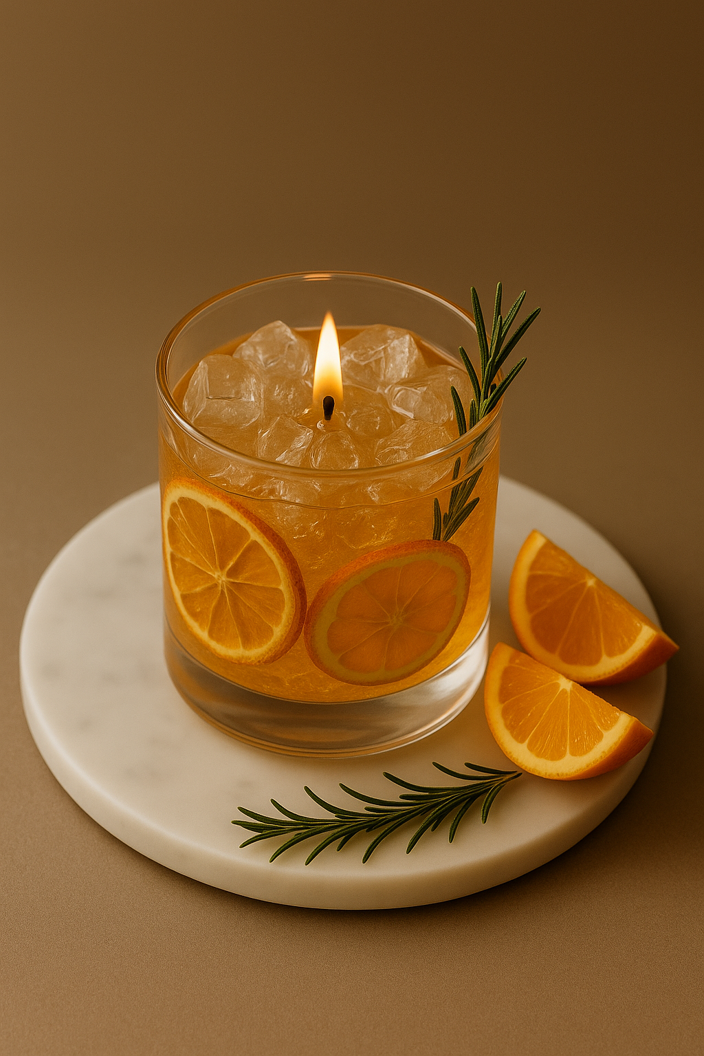 Scented Orange candle