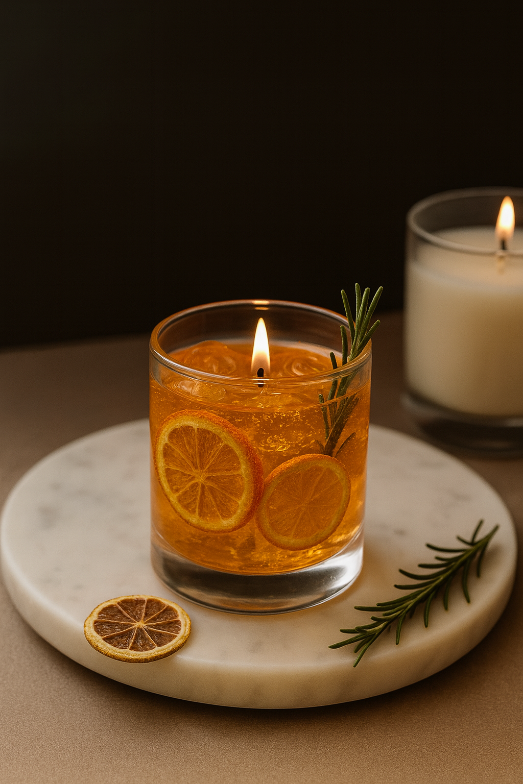Scented Orange candle